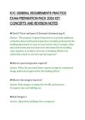 ICC GENERAL REQUIREMENTS PRACTICE&NewLine;EXAM PREPARATION PACK 2026 KEY&NewLine;CONCEPTS AND REVISION NOTES&NewLine;