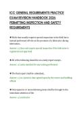 ICC GENERAL REQUIREMENTS PRACTICE&NewLine;EXAM REVISION HANDBOOK 2026&NewLine;PERMITTING INSPECTION AND SAFETY&NewLine;REQUIREMENTS