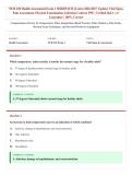 NUR 230 Exam 1 Sherpath &lpar;Latest 2026&sol;2027 Update&rpar; &vert; Health Assessment&comma; Vital Signs&comma; Pain Assessment & PPE &vert; Nursing Fundamentals Review &vert; Exam Questions & Answers &vert; Grade A&plus;