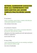 NATIONAL GUARDIANSHIP ASSOCIATION&NewLine;EXAM 2026 COMPREHENSIVE STUDY&NewLine;GUIDE QUESTIONS AND ANSWERS&NewLine;COMPLETE PRACTICE REVIEW GRADED&NewLine;A&plus;