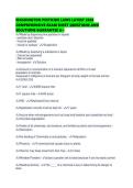 WASHINGTON PESTICIDE LAWS LATEST 2026 COMPREHENSIVE EXAM SHEET QUESTIONS AND