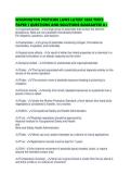 WASHINGTON PESTICIDE LAWS LATEST 2026 TESTS PAPER 1 QUESTIONS AND SOLUTIONS