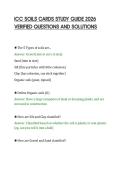ICC SOILS CARDS STUDY GUIDE 2026&NewLine;VERIFIED QUESTIONS AND SOLUTIONS&NewLine;