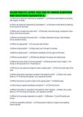 ALLIED HEALTH LATEST 2026 END OF COURSE QUESTIONS AND SOLUTIONS GUARANTEE 