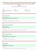 NUR 230 Exam 1 &lpar;Latest 2026&sol;2027 Update&rpar; &vert; Key Points&colon; Health Assessment&comma; Vital Signs & Pain Management &vert; Nursing Fundamentals Review &vert; Exam Questions & Answers &vert; Grade A&plus;