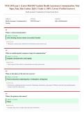NUR 230 Exam 1 &lpar;Latest 2026&sol;2027 Update&rpar; &vert; Health Assessment&comma; Therapeutic Communication & Vital Signs &vert; Nursing Fundamentals Review &vert; Exam Questions & Answers &vert; Grade A&plus;