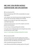 NBC HWC 2026 REVIEW MODULE&NewLine;QUESTION BANK AND EXPLANATIONS