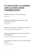 ICC VAPOR RECOVERY 2 60 ASSESSMENT&NewLine;SCRIPT 2026 VERIFIED ANSWERS&NewLine;COMPREHENSIVE REVIEW