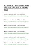 ICC VAPOR RECOVERY 2 60 FINAL PAPER&NewLine;2026 STUDY GUIDE DETAILED ANSWERS&NewLine;READY