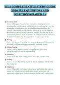 ICLA COMPREHENSIVE STUDY GUIDE&NewLine;2026 FULL QUESTIONS AND&NewLine;SOLUTIONS GRADED A&plus;
