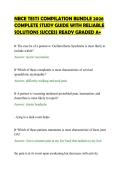NBCE TESTS COMPILATION BUNDLE 2026&NewLine;COMPLETE STUDY GUIDE WITH RELIABLE&NewLine;SOLUTIONS SUCCESS READY GRADED A&plus;