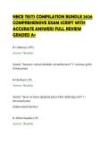 NBCE TESTS COMPILATION BUNDLE 2026&NewLine;COMPREHENSIVE EXAM SCRIPT WITH&NewLine;ACCURATE ANSWERS FULL REVIEW&NewLine;GRADED A&plus;