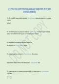 CTR PRACTICE EXAM PRACTICE 2026&vert;2027 QUESTIONS WITH 100&percnt; &NewLine;VERIFIED ANSWERS