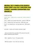 NBCRNA TESTS COMPILATION BUNDLE&NewLine;EXAM SCRIPT 2026 FULL QUESTIONS AND&NewLine;CORRECT ANSWERS GUARANTEED PASS&NewLine;GRADED A&plus;