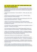 ALC TACTICS LATEST 2026 TEST PAPER QUESTIONS AND SOLUTIONS GUARANTEE