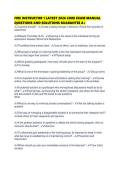FIRE INSTRUCTOR 1 LATEST 2026 CORE EXAM MANUAL QUESTIONS AND SOLUTIONS
