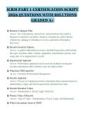 ICRM PART 1 CERTIFICATION SCRIPT&NewLine;2026 QUESTIONS WITH SOLUTIONS&NewLine;GRADED A&plus;&NewLine;