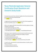 Texas Pesticide Applicator General &NewLine;Certification Exam Questions and &NewLine;Answers Study Guide
