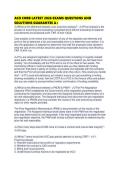 ACO CORB LATEST 2026 EXAMS QUESTIONS AND SOLUTIONS GUARANTEE
