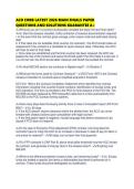 ACO CORB LATEST 2026 MAIN FINALS PAPER QUESTIONS AND SOLUTIONS GUARANTEE 