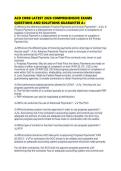ACO CORB LATEST 2026 COMPREHENSIVE EXAMS QUESTIONS AND SOLUTIONS GUARANTEE 