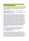 ACO CORB LATEST 2026 EVALUATION TEST QUESTIONS AND SOLUTIONS GUARANTEE A&period;pdf