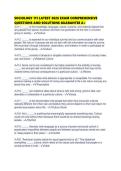 SOCIOLOGY 111 LATEST 2026 EXAM COMPREHENSIVE QUESTIONS AND SOLUTIONS