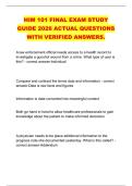 HIM 101 FINAL EXAM STUDY &NewLine;GUIDE 2026 ACTUAL QUESTIONS &NewLine;WITH VERIFIED ANSWERS&period;