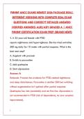 PMHNP ANCC EXAMS NEWEST 2026 PACKAGE DEAL &ndash; 200&plus; REAL EXAM QUESTIONS & VERIFIED ANSWERS &lpar;PSYCHIATRIC MENTAL HEALTH NP CERTIFICATION&rpar;&NewLine;&NewLine;