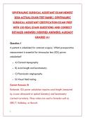OPHTHALMIC SURGICAL ASSISTANT EXAM NEWEST 2026 &ndash; 350 REAL EXAM QUESTIONS & VERIFIED ANSWERS &lpar;CERTIFICATION TEST BANK&rpar;&NewLine;&NewLine;