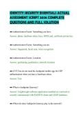 IDENTITY SECURITY ESSENTIALS ACTUAL&NewLine;ASSESSMENT SCRIPT 2026 COMPLETE&NewLine;QUESTIONS AND FULL SOLUTION&NewLine;