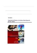Organizational Behavior&colon; An Evidence-Based Approach 13th Edition Questions and Answers &vert; Latest Update 2026 Exam Prep &vert; 100&percnt; Guarantee Pass &vert; By Fred Luthans&comma; Brett C&period; Luthans & Kyle W&period; Luthans