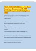 YEAR 2026&sol;2027 ITE302c &ndash; Full Exam&NewLine;Questions & Answers with 100&percnt;&NewLine;Correct Answers &vert; Verified &vert; Updated&NewLine;2026