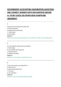 GOVERNMENT ACCOUNTING EXAMINATION QUESTIONS &NewLine;AND CORRECT ANSWER WITH EXPLANATION GRADED &NewLine;A&plus; STUDY GUIDE SOUTHERN NEW HAMPSHIRE &NewLine;UNIVERSITY&NewLine;