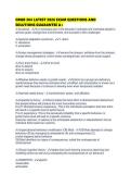 ORGB 364 LATEST 2026 EXAM QUESTIONS AND SOLUTIONS GUARANTEE 