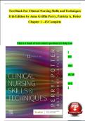 Test Bank for by Anne G&period; Perry and Patricia A&period; Potter &ndash; Chapters 1&ndash;43 Complete &vert; ISBN 9780443115912