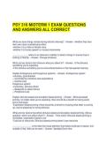 PSY 316 MIDTERM 1 EXAM QUESTIONS AND ANSWERS ALL CORRECT 