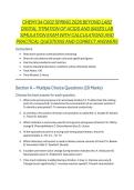 CHEM134 C002 SPRING 2026 BEYOND LABZ DIGITAL TITRATION OF ACIDS AND BASES LAB SIMULATION EXAM WITH CALCULATIONS AND PRACTICAL QUESTIONS AND CORRECT ANSWERS