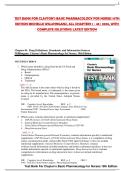 Clayton&rsquo;s Basic Pharmacology for Nurses 19th Edition by Michelle Willihnganz &ndash; Complete Test Bank with Solutions &vert; All Chapters 1&ndash;48 &vert; 2025 Edition