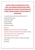 NLN NEX SCIENCE EXAM NEWEST 2026 &ndash; 200&plus; REAL EXAM QUESTIONS & VERIFIED ANSWERS &lpar;PRE-NURSING & ALLIED HEALTH&rpar;&NewLine;&NewLine;
