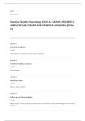 Shadow Health EXAM A&plus; GRADE ASSURED COMPLETE SOLUTIONS AND VERIFIED ANSWERS