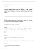 Portage Learning BIOL 110 microbiology EXAM A&plus; GRADE ASSURED COMPLETE SOLUTIONS AND VERIFIED ANSWERS