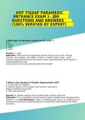Emergency Medical Technician FISDAP Paramedic Entrance Examination Practice Questions and Study Guide by Emergency Medical Services Training Resource