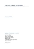 FAC2602 EXAM ANSWERS WRITTEN 18 MAY 2025 COMPLETE ANSWERS DISTINCTION GUARANTEED 