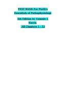 Test Bank Porth&rsquo;s Essentials of Pathophysiology 5th Edition Tommie L&period; Norris ISBN 9781975106772 Complete Chapters 1&ndash;52 Questions and Verified Answers A&plus;