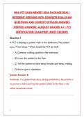 NHA PCT EXAM NEWEST 2026 PACKAGE DEAL &ndash; 200&plus; REAL EXAM QUESTIONS & VERIFIED ANSWERS &lpar;PATIENT CARE TECHNICIAN CERTIFICATION&rpar;&NewLine;&NewLine;