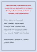 OMSA-Study Guide &vert;&vert; Most Recent Exam Actual &NewLine;Complete Real Exam Questions And Correct Answers &NewLine;&lpar;Expertly Verified Answers&rpar; Already Graded A&plus; &vert; &NewLine;Guaranteed Success&excl;&excl;Newest Version&excl;&excl; 