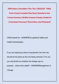 OSHA Basic Orientation Plus Test &vert; 2026&sol;2027  FINAL &NewLine;Exam Actual Complete Real Exam Questions And &NewLine;Correct Answers &lpar;Verified Answer&rpar; Already Graded A&plus; &NewLine;&vert; Guaranteed Success&excl;&excl; Brand New &vert;Just Released&excl;&excl; 