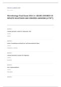 Portage Learning BIOL 110 microbiology EXAM A&plus; GRADE ASSURED COMPLETE SOLUTIONS AND VERIFIED ANSWERS