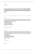 VATI RN mental health proctored EXAM A&plus; GRADE ASSURED COMPLETE SOLUTIONS AND VERIFIED ANSWERS